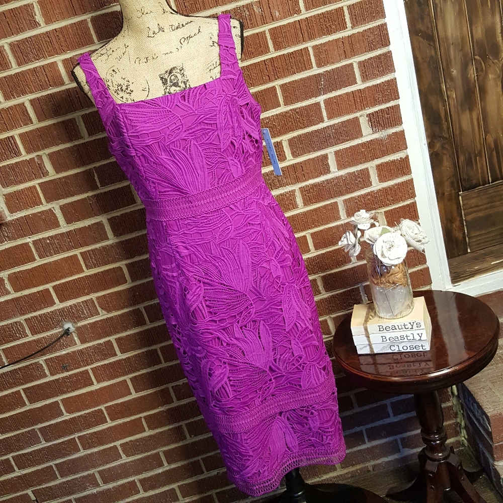 ANTONIO MELANI Purple Midi Dress